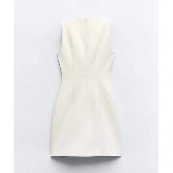 Zara BELTED TAILORED DRESS - Picture 13 of 16
